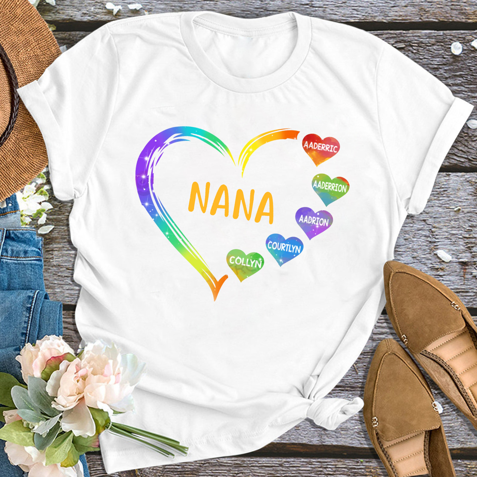 Personalized Grandma Shirt With Name