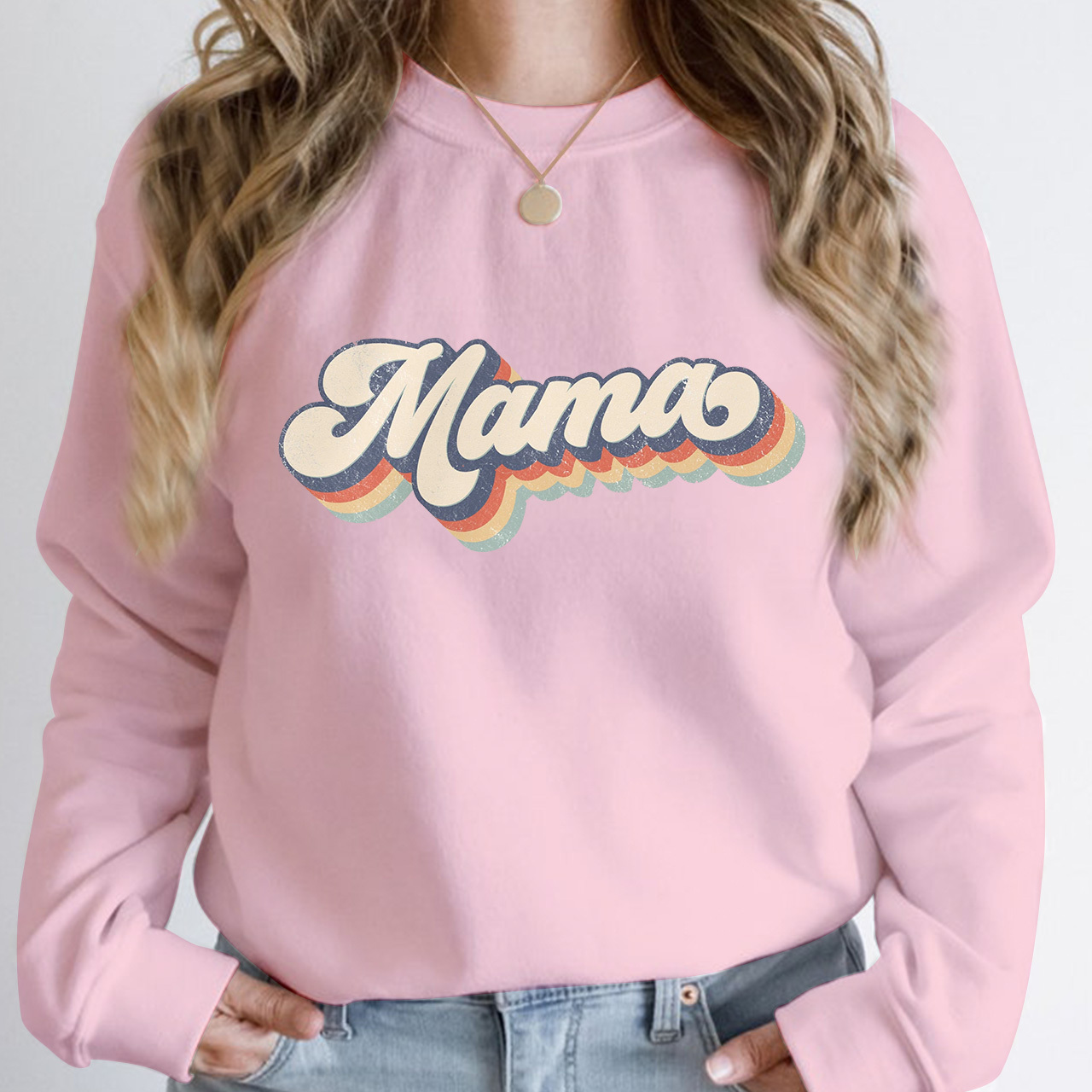 Retro Sweatshirt For Mama