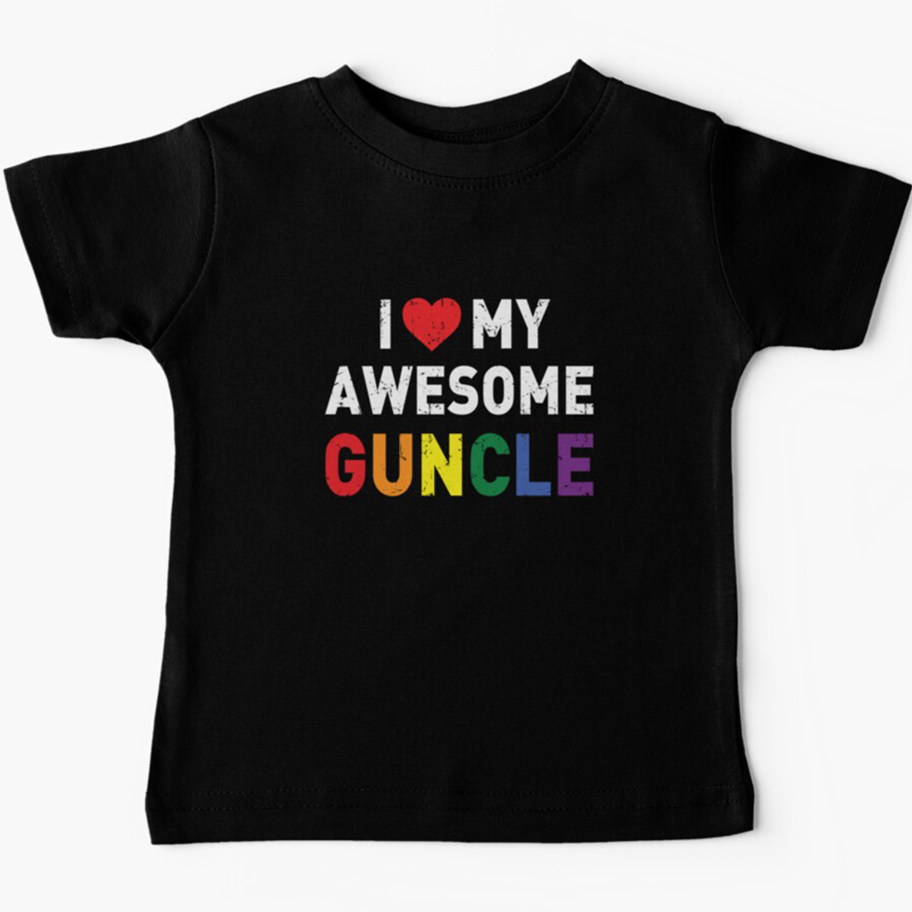 I Love My Awesome Guncle LGBTQ Baby Bodysuit