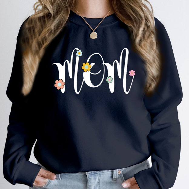 Retro Floral Mom Club Sweatshirt
