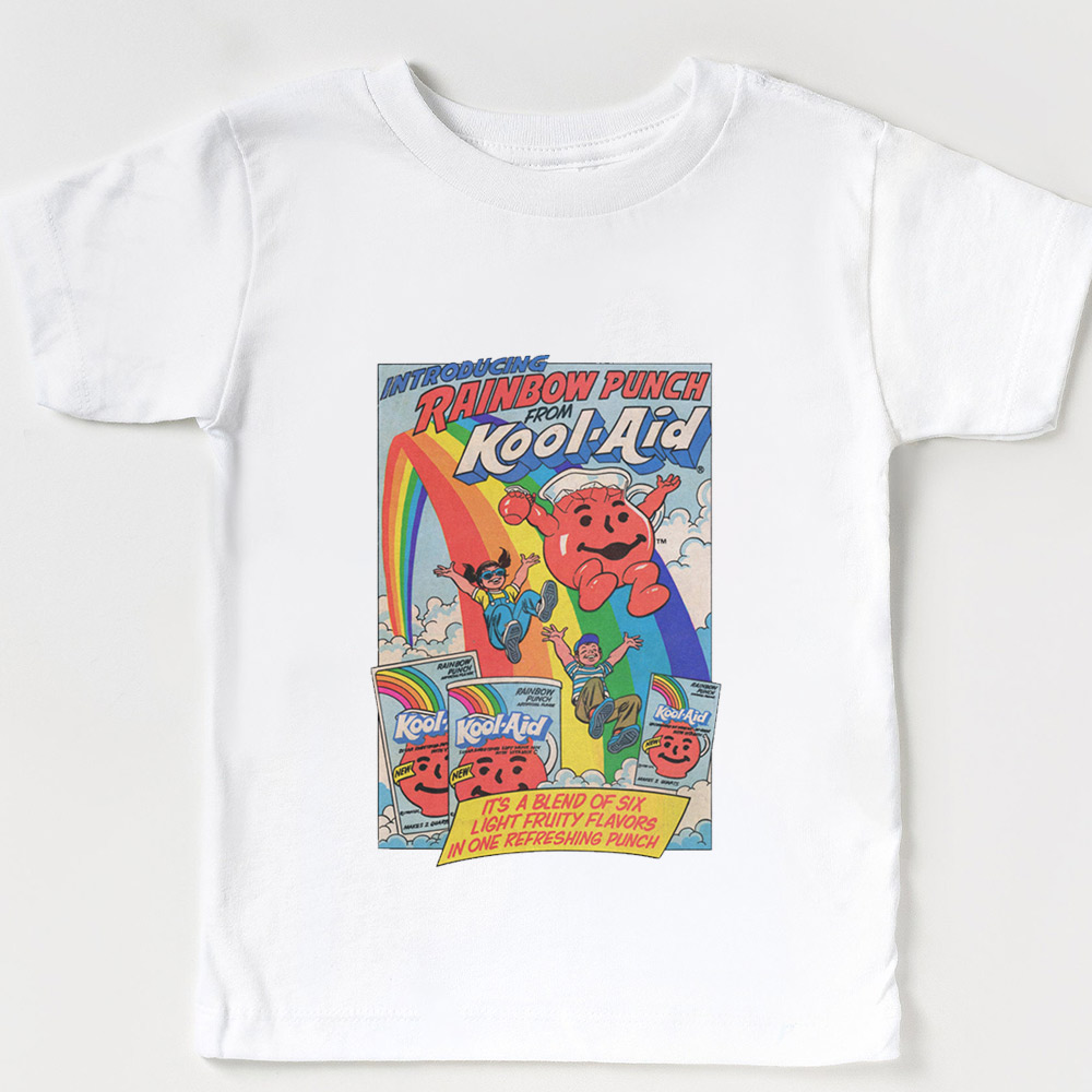 Rainbow Punch Cool-Aid Vintage Toddler T-shirt