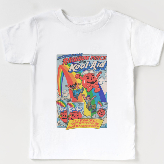 Rainbow Punch Cool-Aid Vintage Toddler T-shirt