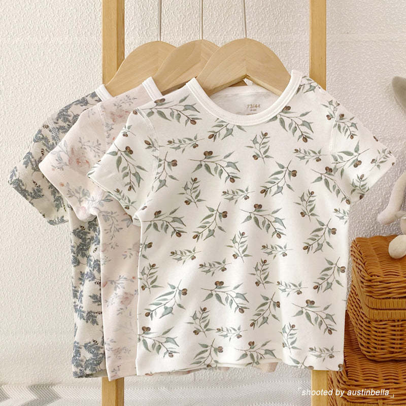 3 Colors Baby Boy Girl Short Sleeve T-shirt