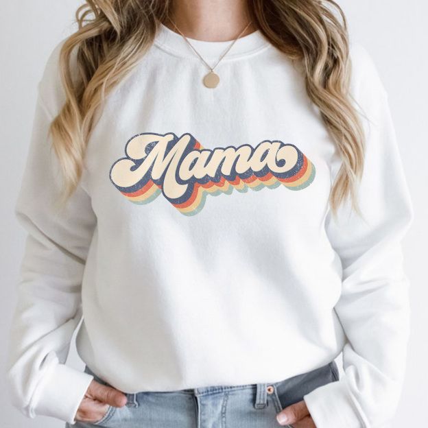 Retro Sweatshirt For Mama