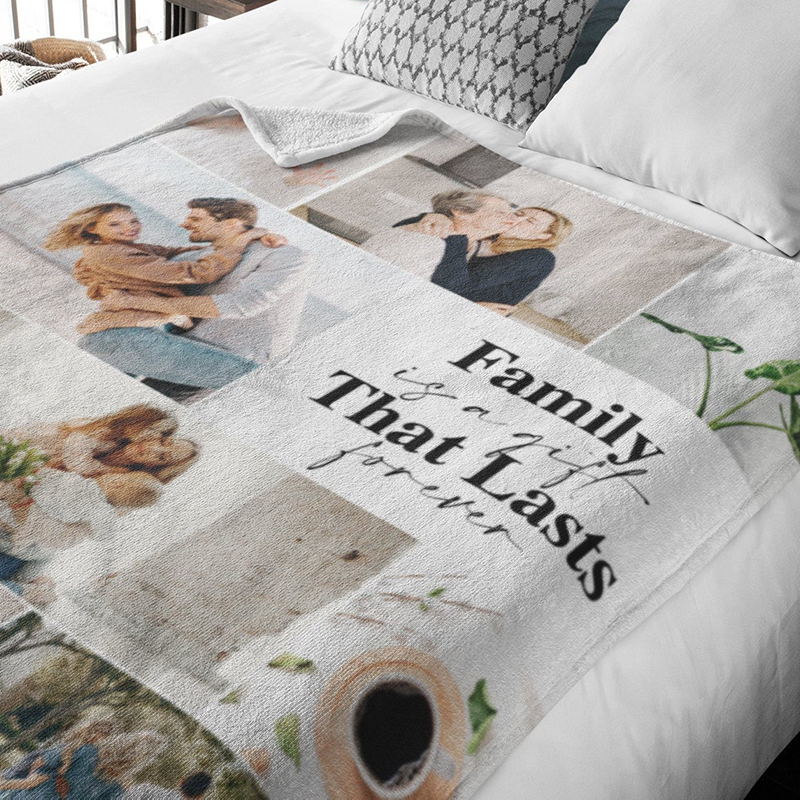 Personalized Gift for Mom Flannel Blanket