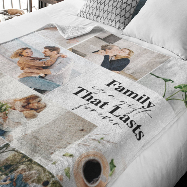 Personalized Gift for Mom Flannel Blanket