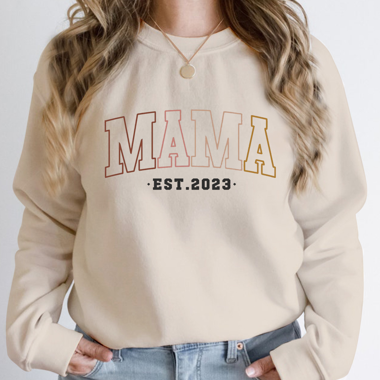 Latest Designer Personalized Mama Sweatshirt For Sale – Beepumpkin™