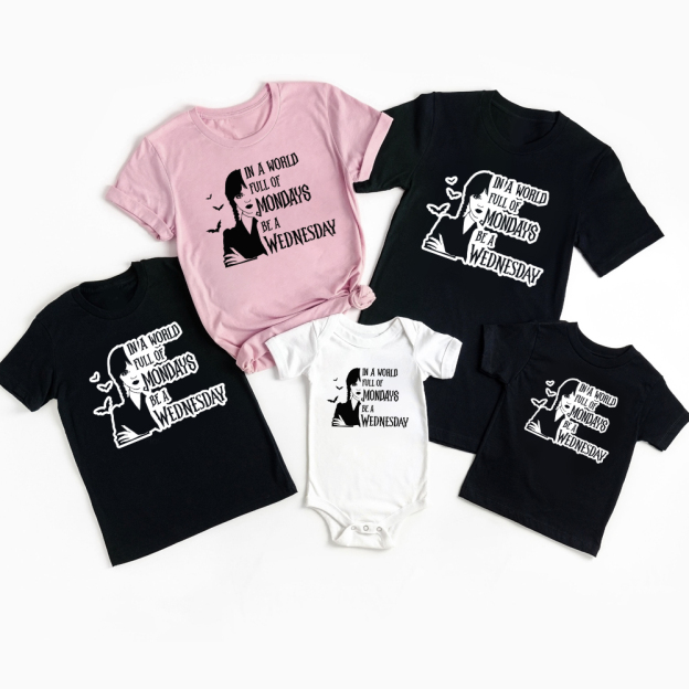 Be A Wednesday Family Matching Shirts