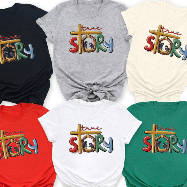 True Story Christian Christmas Family Matching Shirt