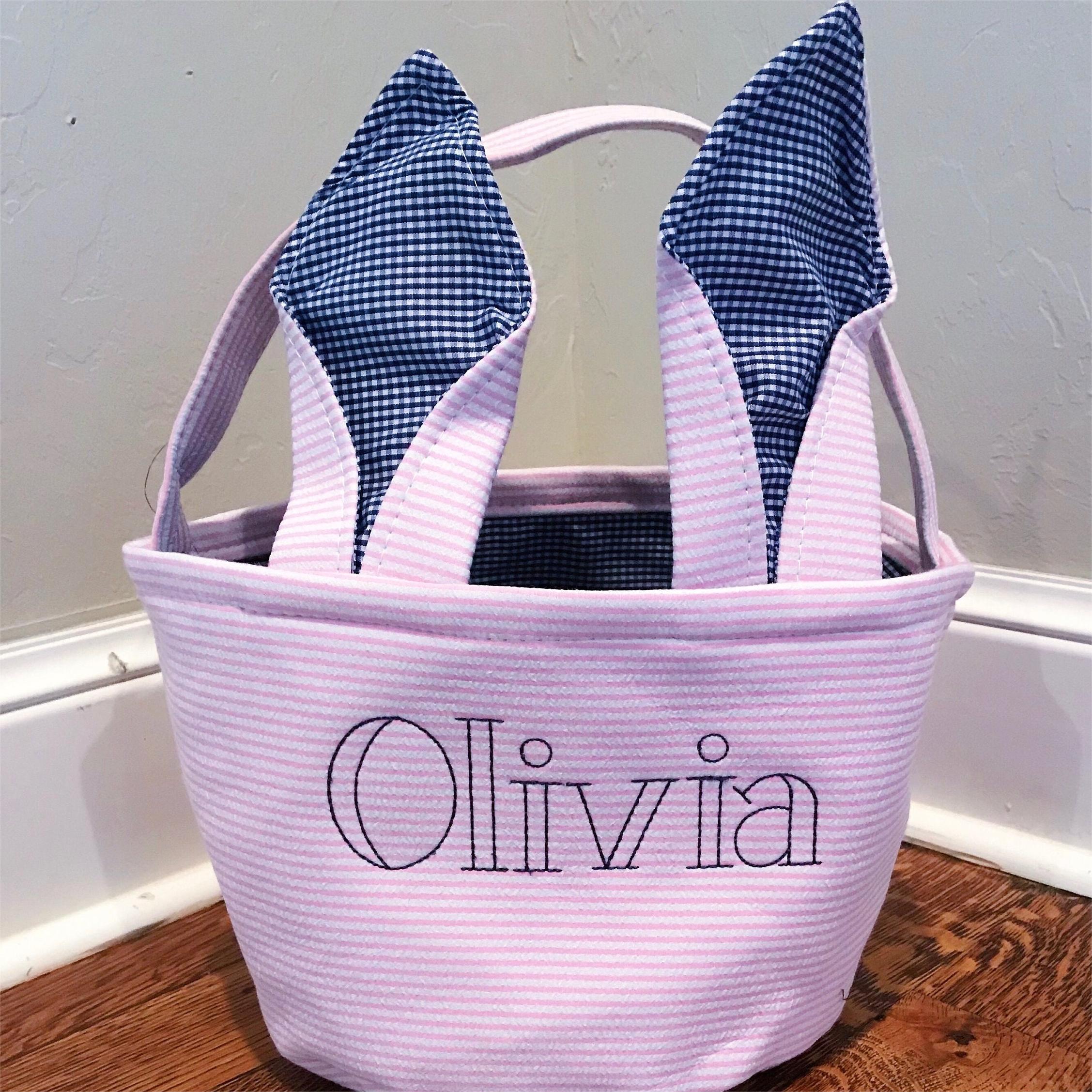 Personalized Name Easter Bunny Basket SaleBeepumpkin™