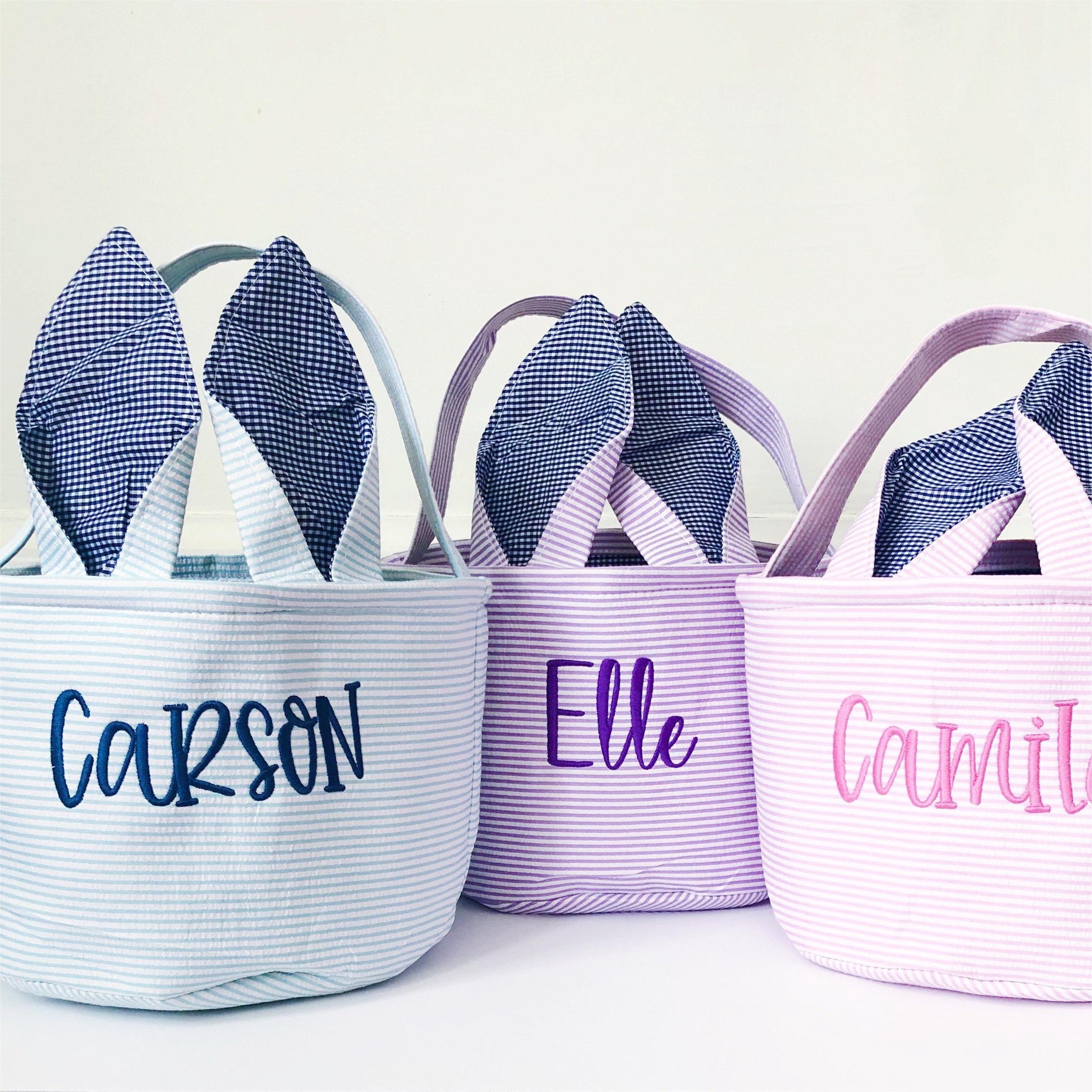 Personalized Name Easter Bunny Basket