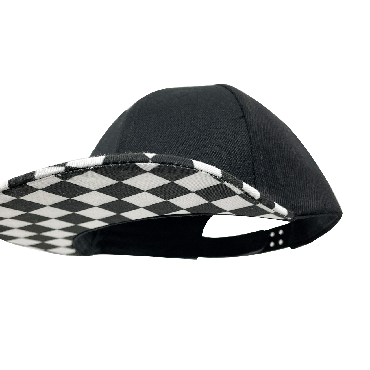 Black Check Trucker Toddler&Kids Cap
