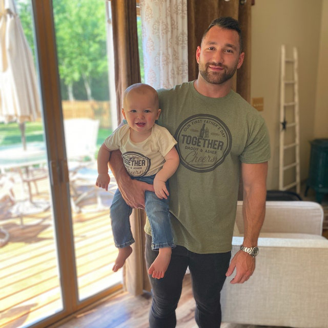 Matching First Father's Day Together Cheers Bodysuit & Shirts