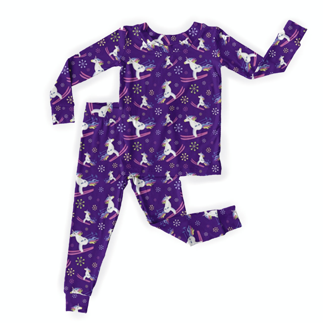 Ski Pony Two-Piece Pajama Set For Kids