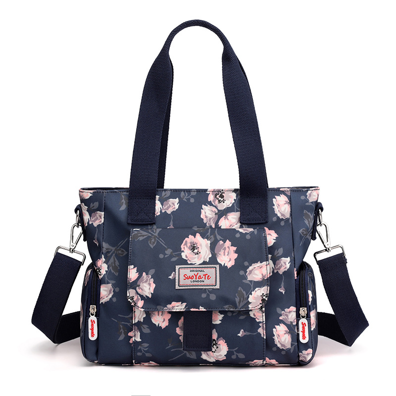 Dark Blue Rose Shoulder Bag For Mom