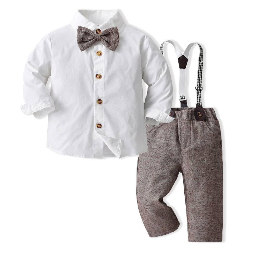 Gentleman's Two-piece Shirt And Overalls