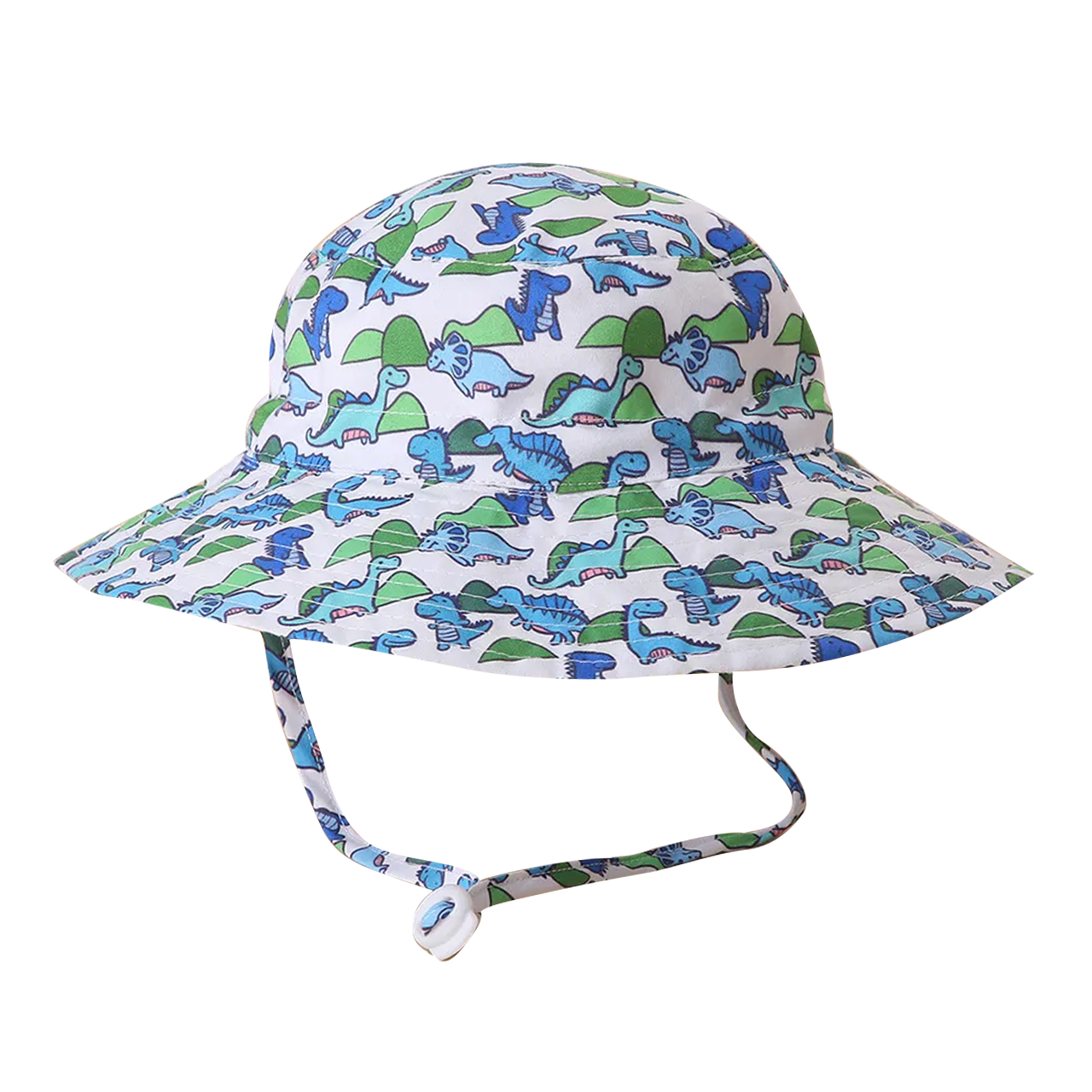 UPF 30+ Little Blue Dinosaur Kids Sun Hat