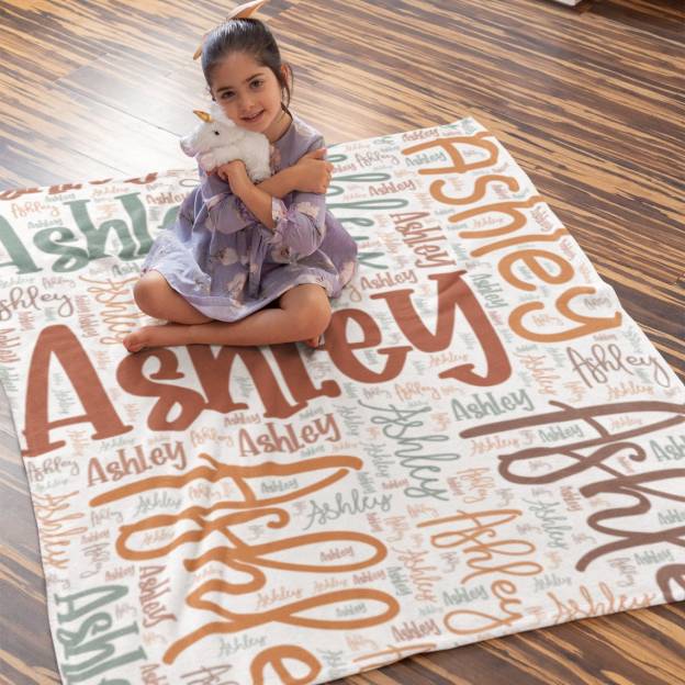 Personalized Flannel Nursery Blanket For Kids