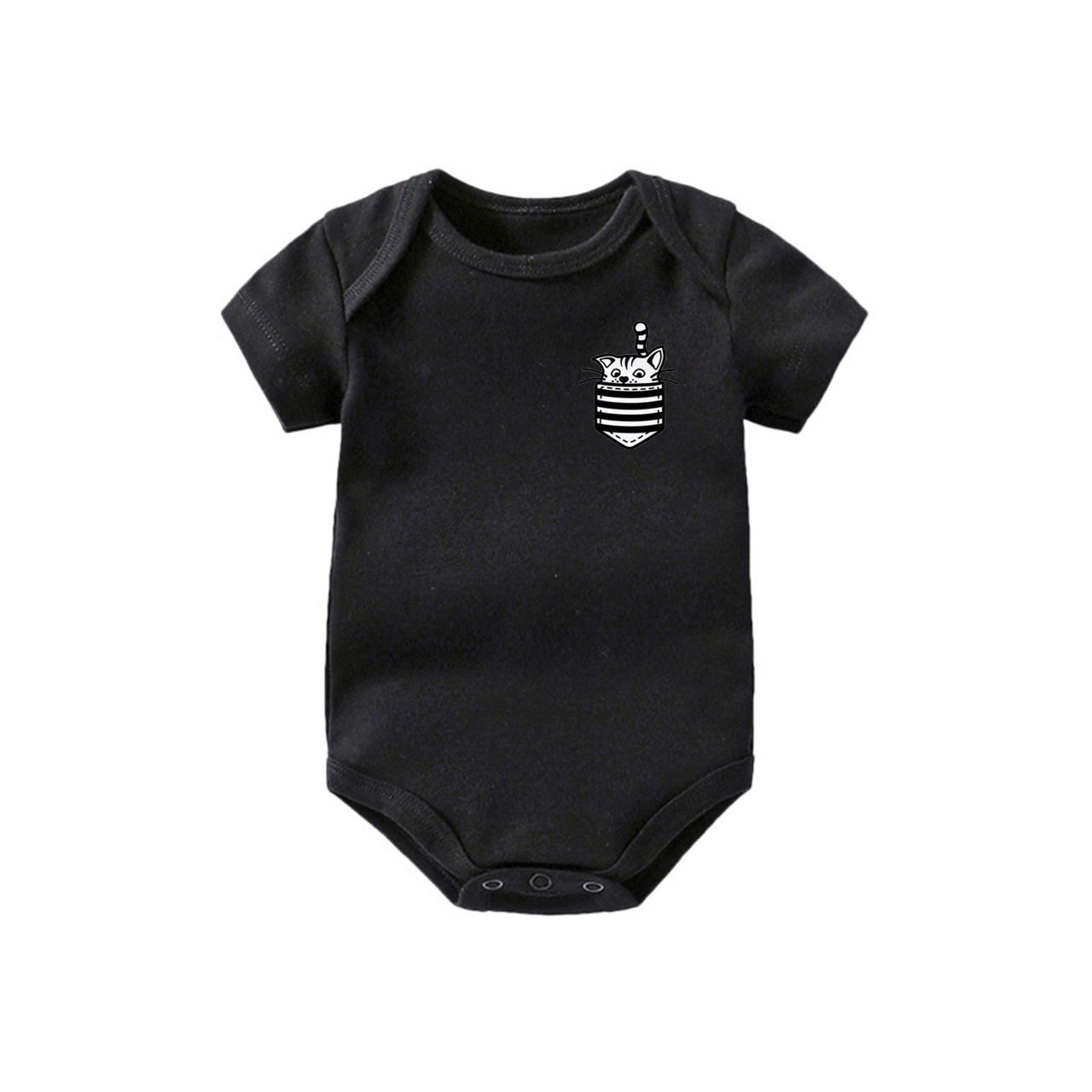 Pocket Cat,Baby Bodysuit