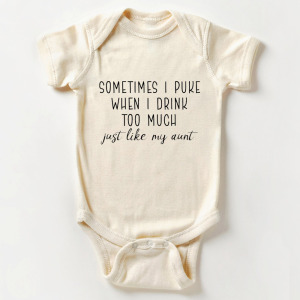 Image of Sometimes I Puke Baby Bodysuit