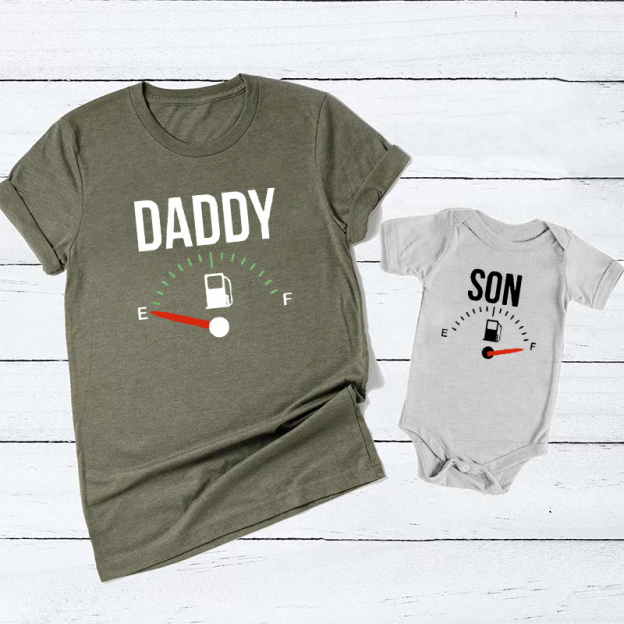 Dad Empty Fuel Son Full Fuel Shirts For Dad And Me