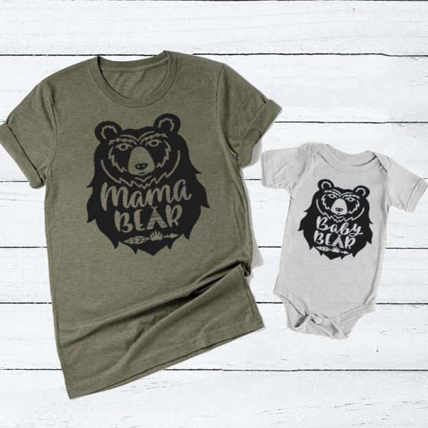 Mama Bear Baby Bear Mom&Me Shirt