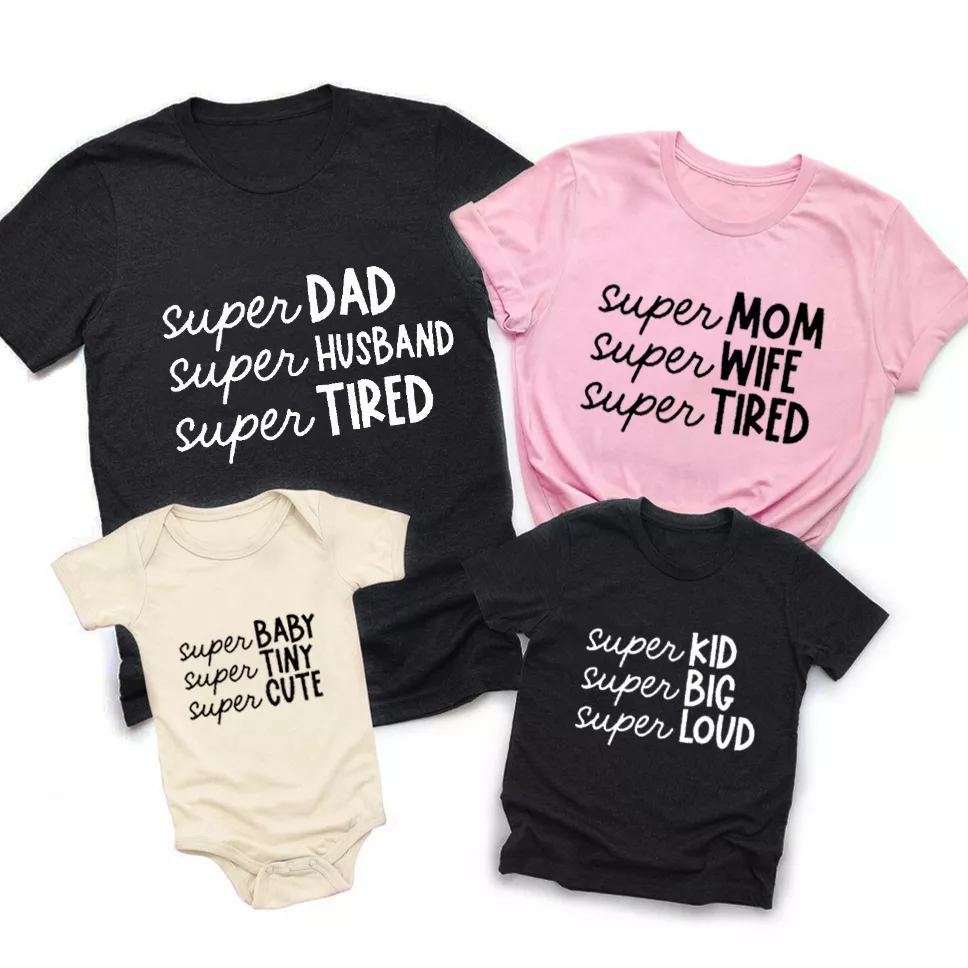 Super Family Daily Matching Shirts