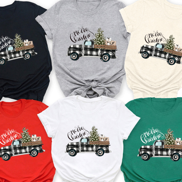 Christmas Tree&Truck Family Matching Shirt