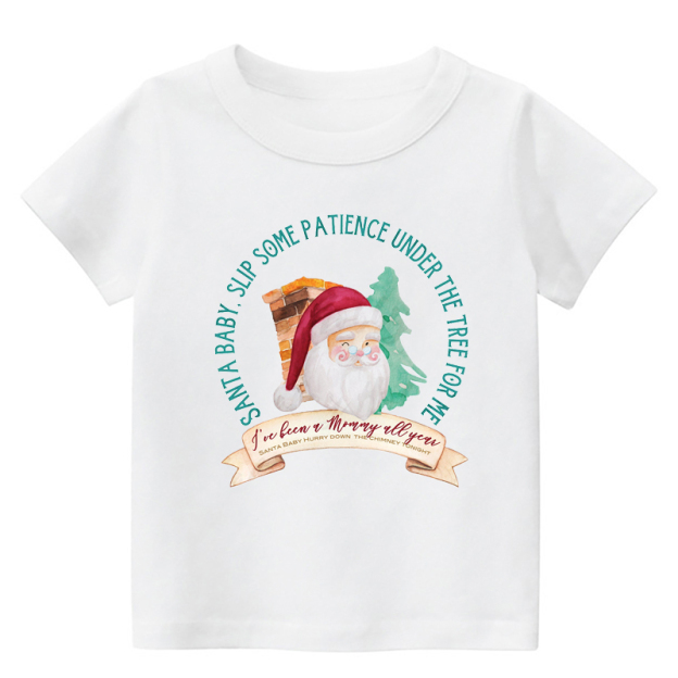 Santa Mommy Toddler Christmas Shirt