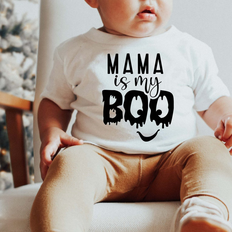 Mama Is My Boo Cute Boy Girl Halloween Shirt