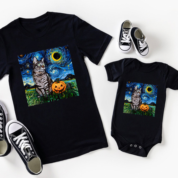 The Starry Night Halloween Matching Shirts