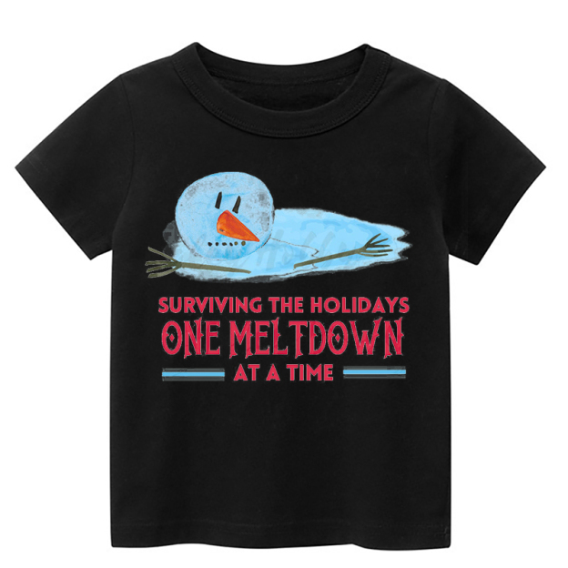 One Meltdown Toddler Christmas Shirt