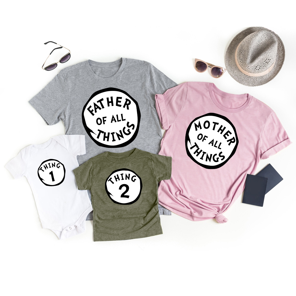 Mother Father Of All Things Personalized Family Matching Shirt