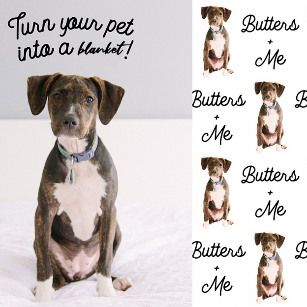 Personalized Pet+ me  Blanket 