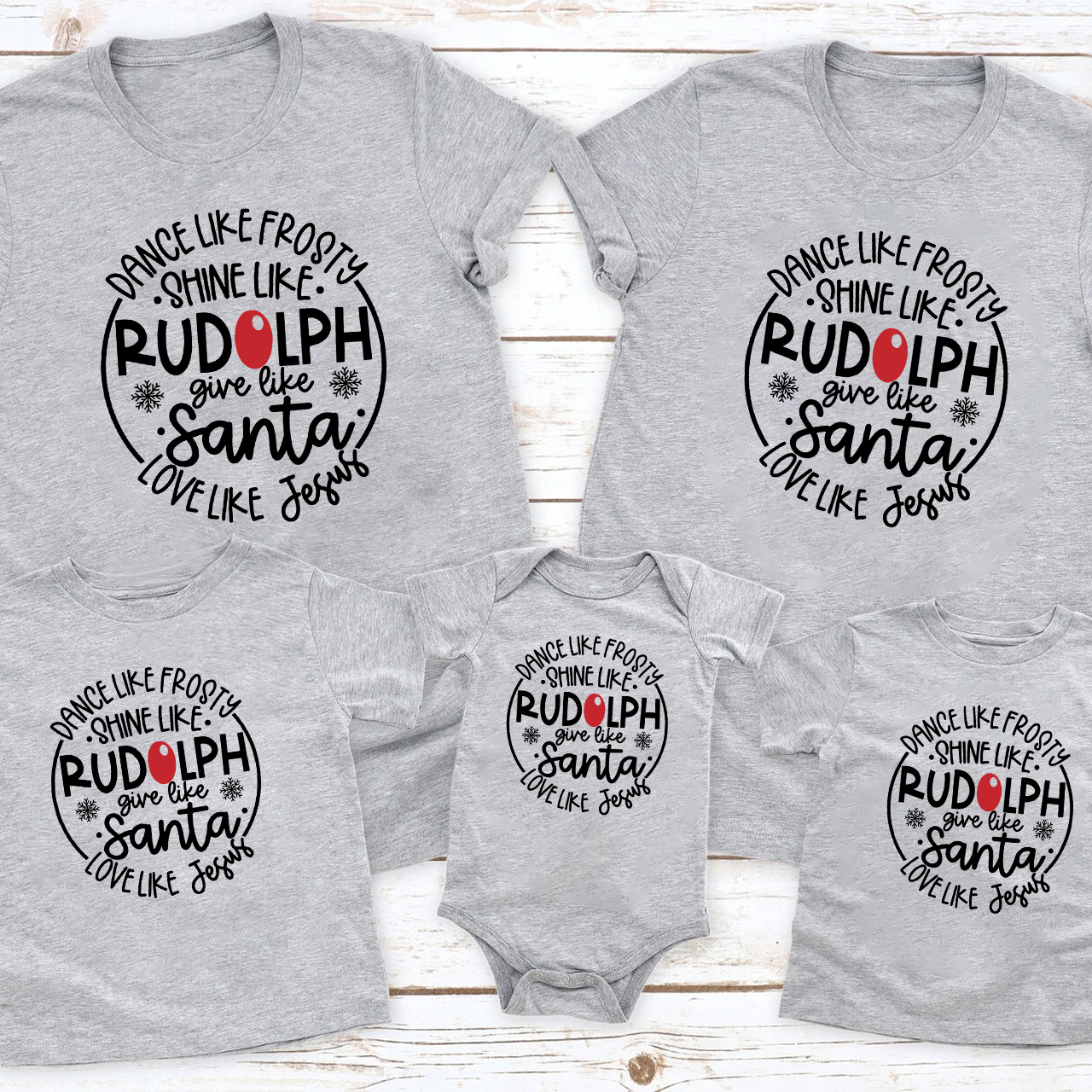 Give Like Santa Christmas Family Matching Shirt