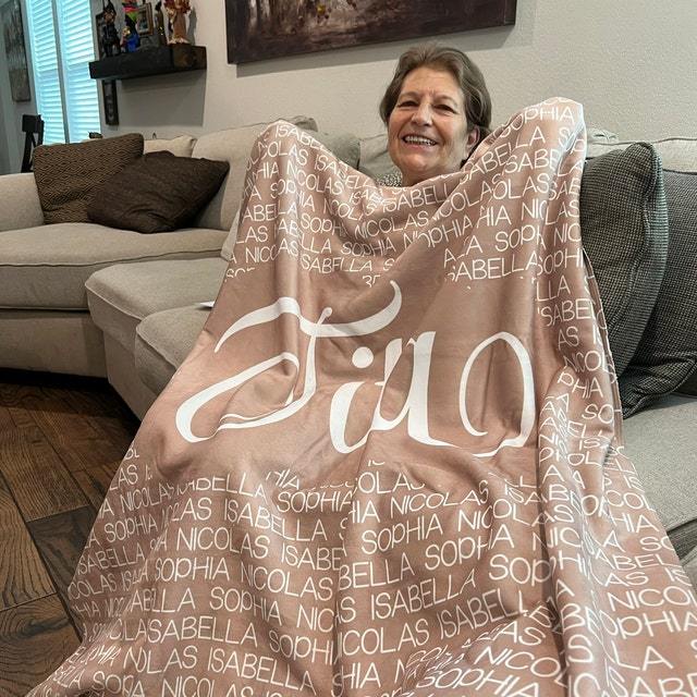 Personalized Grandparents Blanket