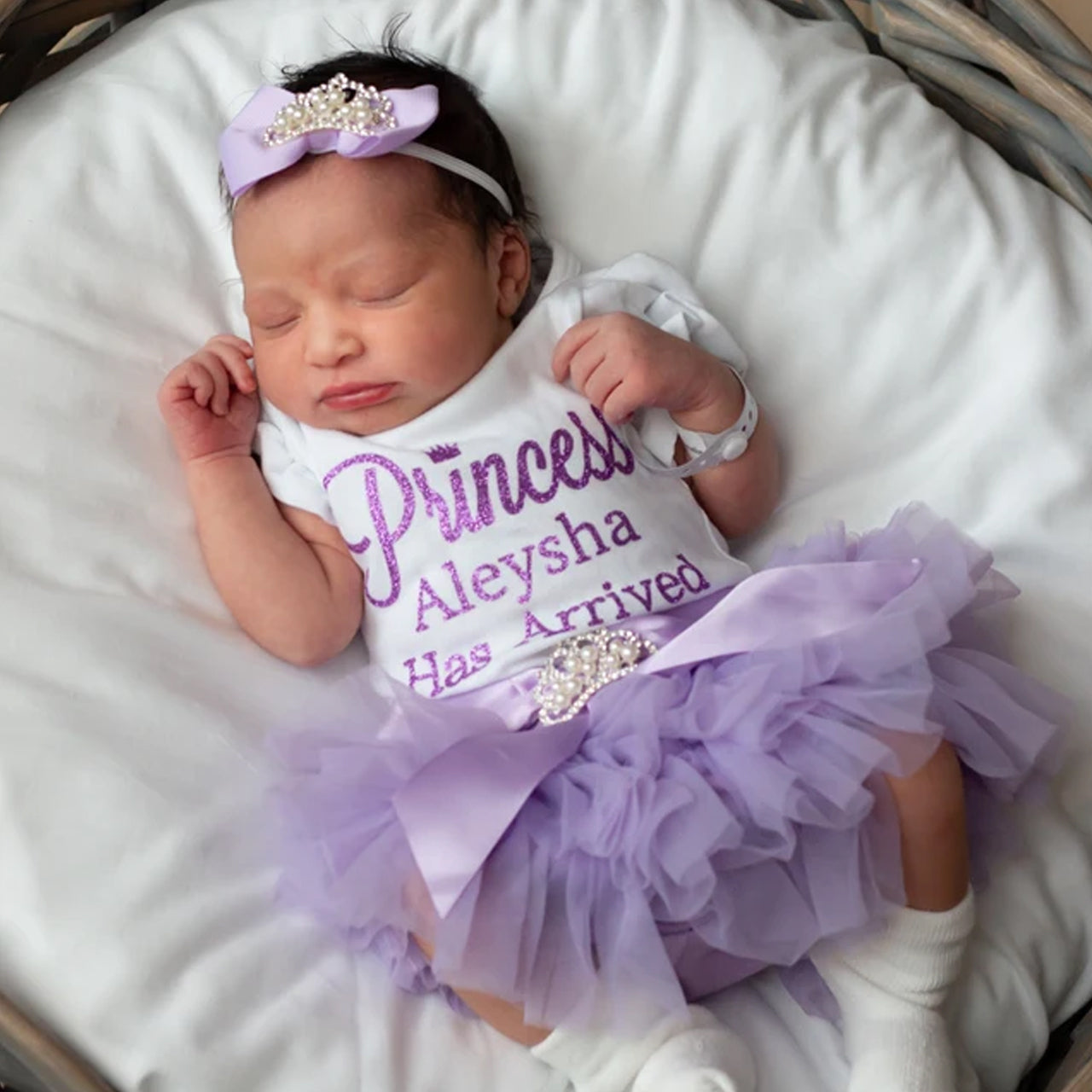 Personalized Purple Baby Girl Tutu Dress 4 Piece Sets