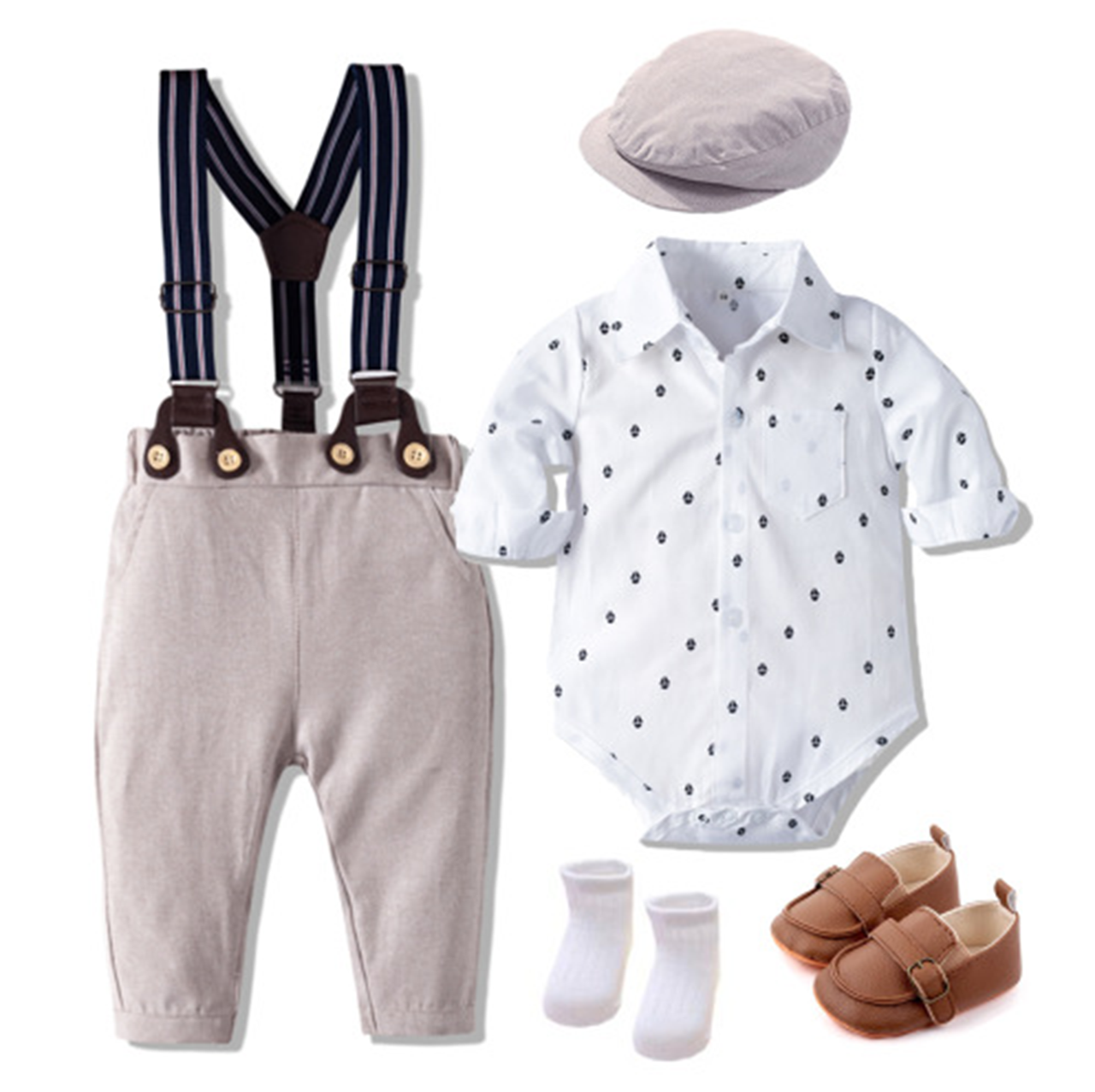 Baby Boy Gentleman Clothing Set (6 Piece) 0-18M