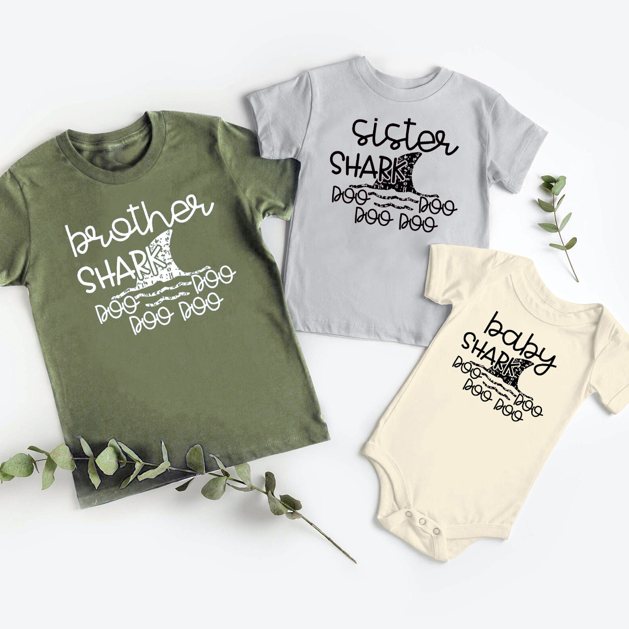 Personalized Shark Family Matching Shirt