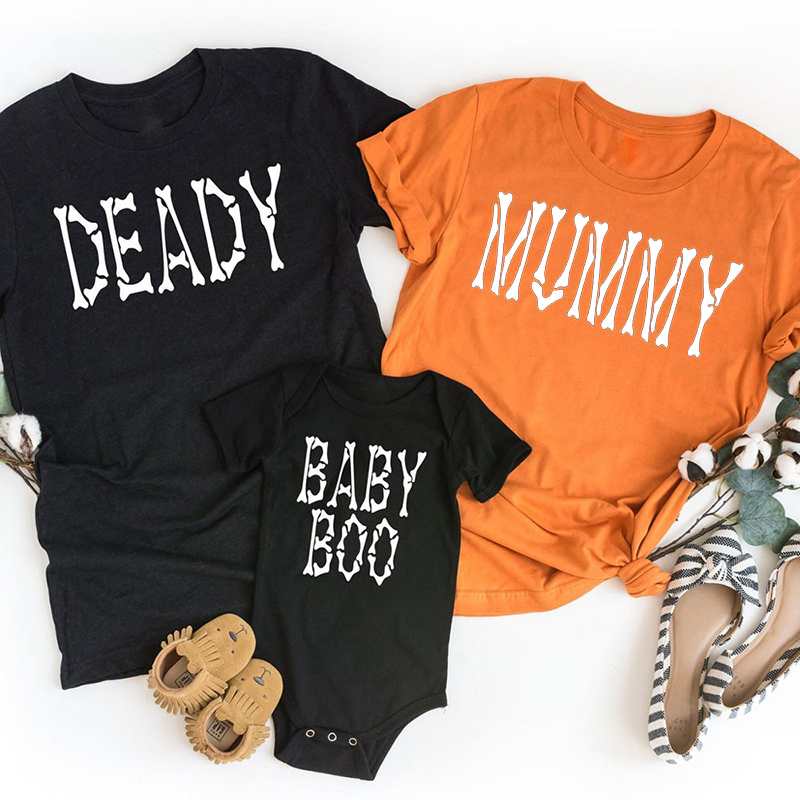 Halloween Skeleton Bones Family Matching Shirt 