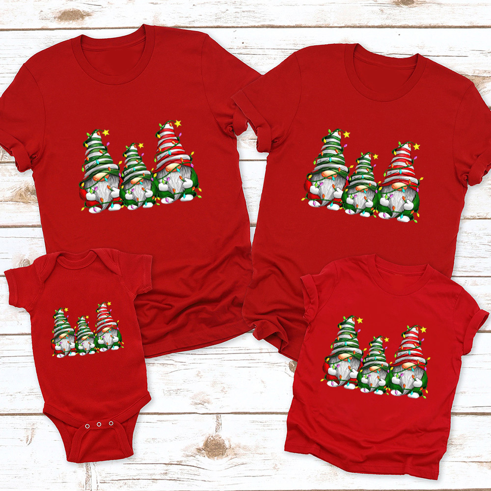 Christmas Gnomes Family Matching Shirt