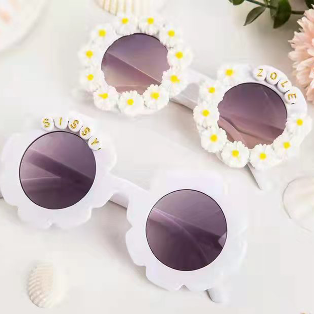 White & Daisy Sunglasses 2-6Y