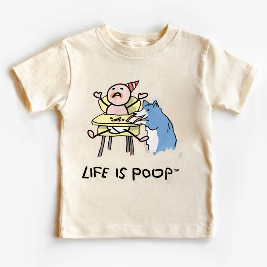Life Is Poop Kids Shirt