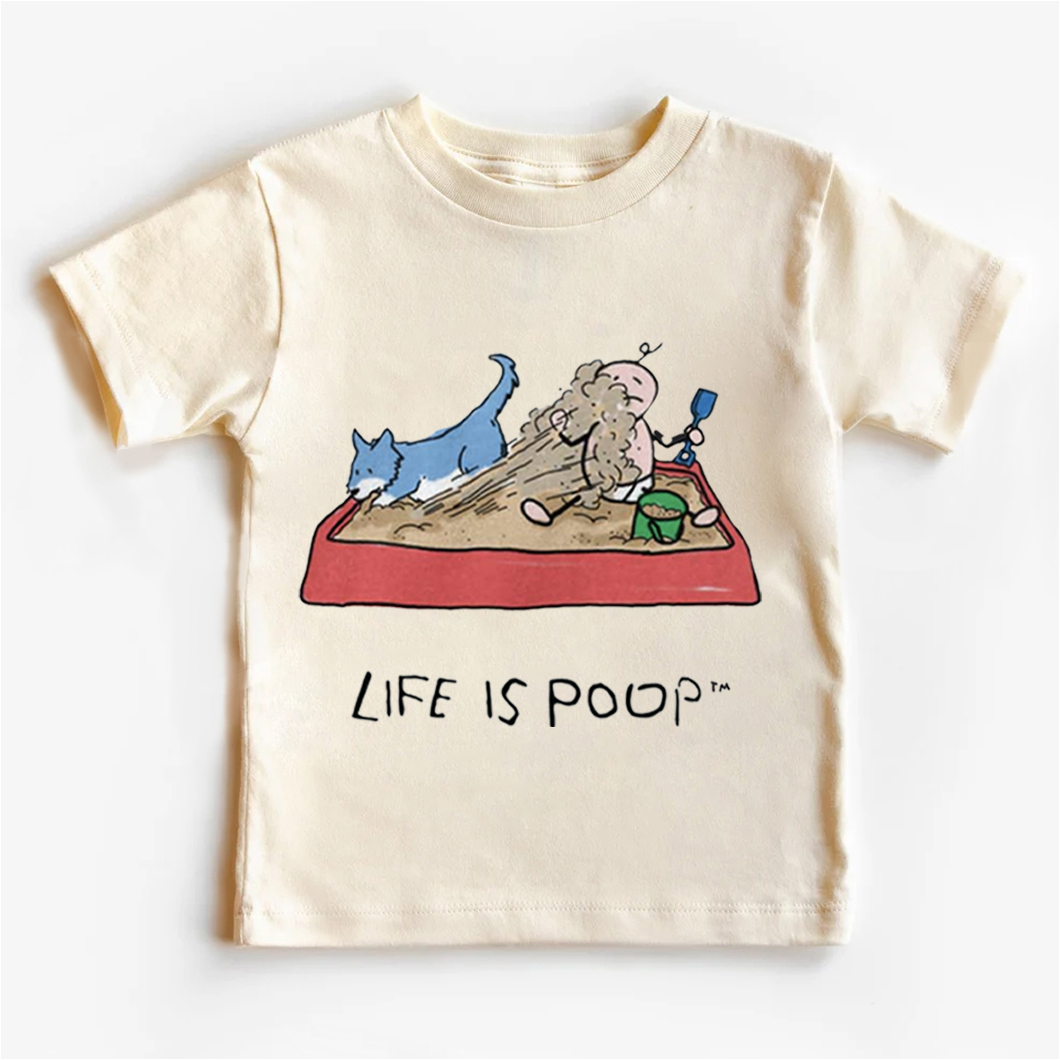 Life Is Poop Mud Kids Shirt