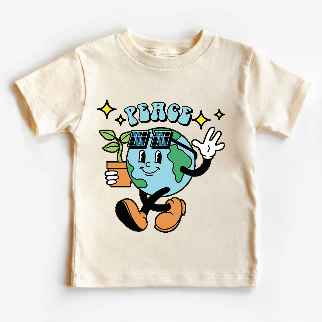 Earth Day Natural Toddler Shirt
