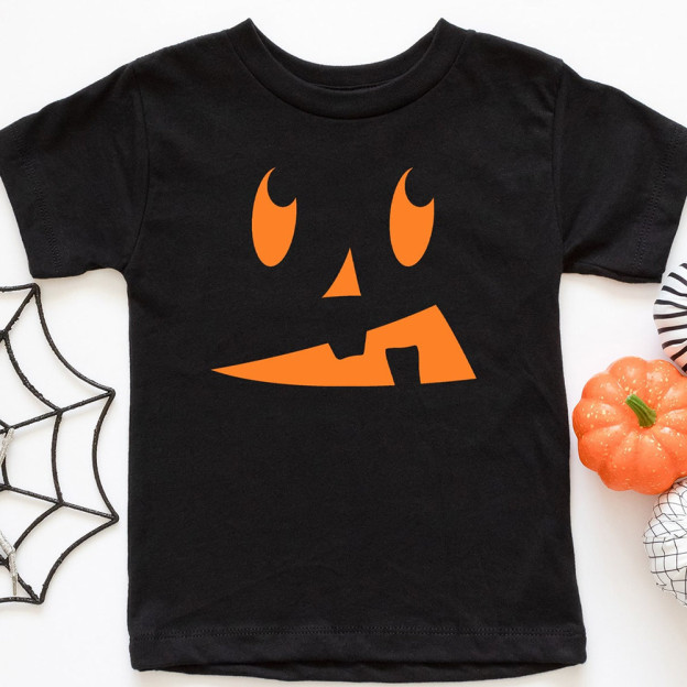 Halloween Pumpkin Spooky Toddler Shirts