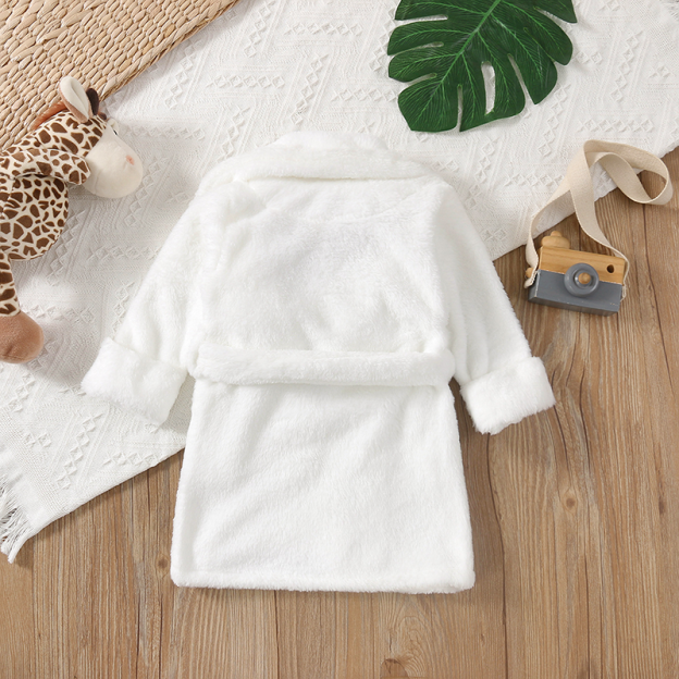 Newborn Flannel Pajama Bathrobe