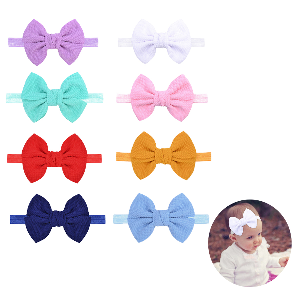 8 Colors Baby Bow Headband 