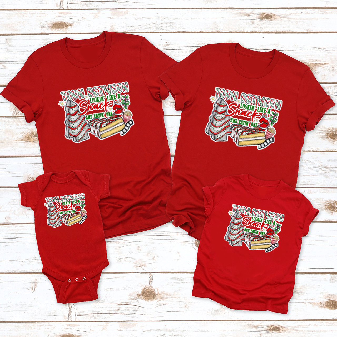 Torn Between Christmas Family Matching Shirt