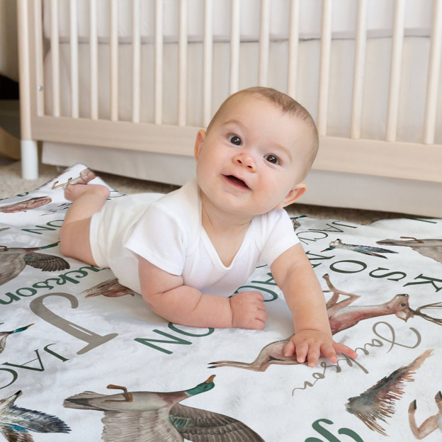 Personalized Mallard Duck Baby Blanket